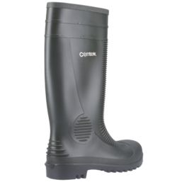 Centek  Size 10  Green Steel Toe Cap Safety Wellies