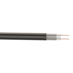 Time RG6 Black 2-Core Shotgun Coaxial Cable 100m Drum