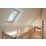Keylite  Manual Centre-Pivot Grey & Pine Timber Double-Glazed Roof Window Clear 550mm x 980mm