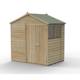 Forest Beckwood 7' x 5' (Nominal) Apex Shiplap Timber Shed with Assembly