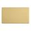 Contactum Lyric 2-Gang Blanking Plate Brushed Brass