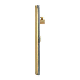 Contactum Lyric 2-Gang Blanking Plate Brushed Brass