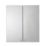 Croydex Carra Mirrored Double-Door Cabinet  White Gloss 450mm x 120mm x 500mm
