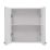 Croydex Carra Mirrored Double-Door Cabinet  White Gloss 450mm x 120mm x 500mm