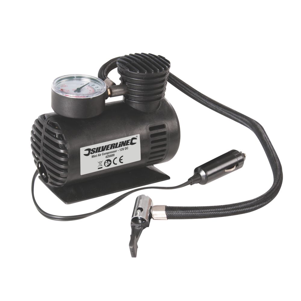 Silverline Mini Air Compressor 12V