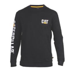 CAT Trademark Banner Long Sleeve T-Shirt Black 3X Large 54-56" Chest