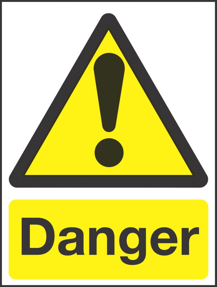 Wear Protective Footwear PPE Safety Sign - Adhesive Vinyl - 150x200mm (x3)
