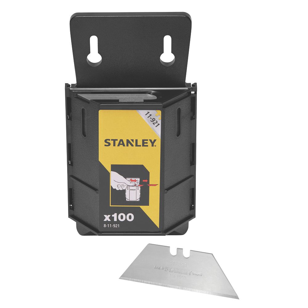 Stanley Heavy Duty Utility Blades with Dispenser - 100 count