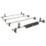 Van Guard VG315-4 Vauxhall Vivaro 2014 - 2019 ULTI Van Roof Bars 1570mm