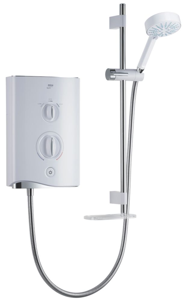 Mira Sport MultiFit White 9kW Manual Electric Shower Screwfix