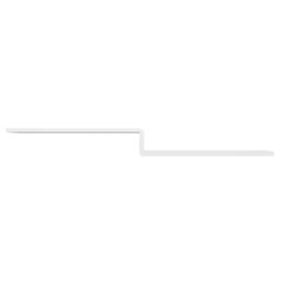 Essentials L-Shaped Shower Bath Front Panel 1700mm White Gloss