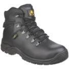Amblers AS335 Poron XRD Internal Metatarsal Size 7  Black Water-Resistant Steel Toe Cap Safety Boots