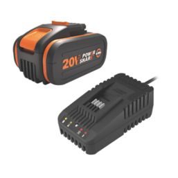 Worx LeafJet WG543E 20V 1 x 4.0Ah Lithium PowerShare Brushless Cordless Leaf Blower