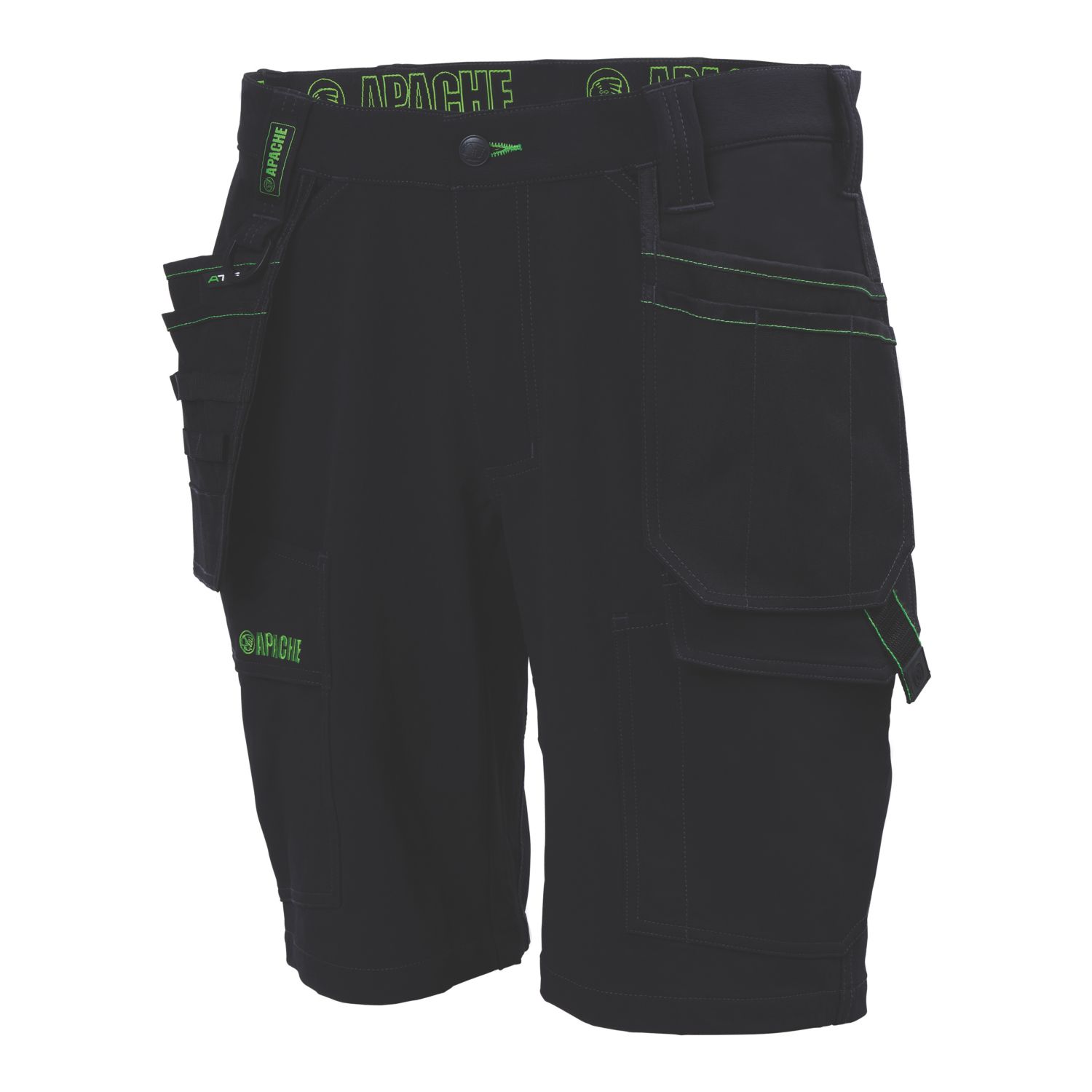Apache Whistler Stretch Work Shorts Black 32" W (826HW)