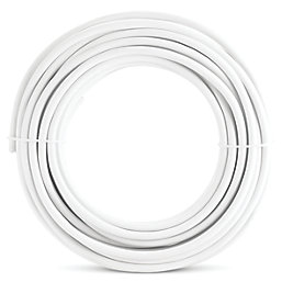 Time 2192Y White 2-Core 0.75mm² Flexible Cable 10m Coil