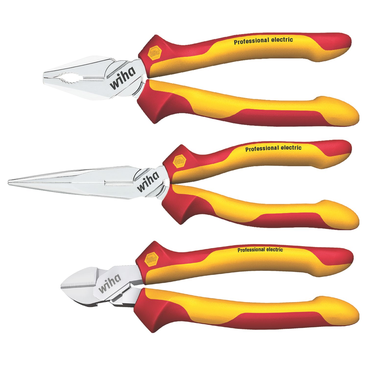 Wiha VDE Electrical Pliers 3 Piece Set (826KW)
