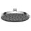 Swirl Versatile Adjustable Shower Head Chrome/Black 230mm