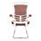 Nautilus Designs Luna Medium Back Cantilever/Visitor Chair Red