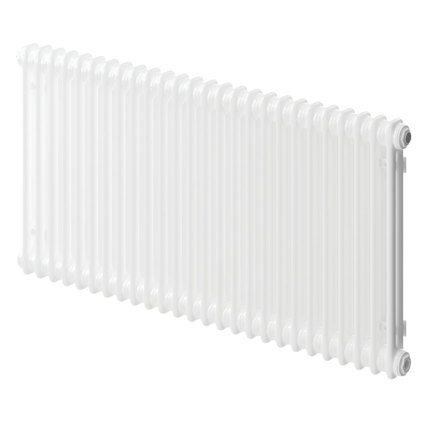 DeLonghi 600mm x 1222mm 3975BTU Traffic White Horizontal 2 Column Radiator (826TA)