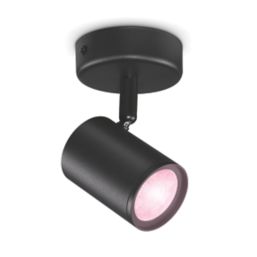 WiZ Imageo RGB & White LED WiFi-Connected Adjustable Spotlight Black 5W 345lm