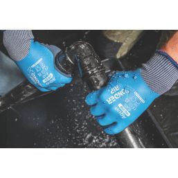 Wonder Grip WG-318 Aqua Gloves Blue X Large