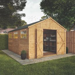 Mercia Modular 10' x 14' 6" (Nominal) Apex Shiplap T&G Timber Workshop