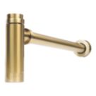 Flomasta  Bottle Trap Brushed Brass 32mm