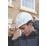 JSP EVO2 Mid Peak Slip-Ratchet Vented Safety Helmet White