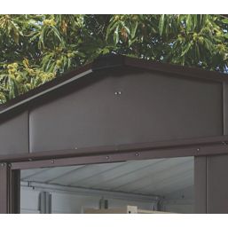 Yardmaster  9' 6" x 6' (Nominal) Apex Shiplap Metal Shed Brown