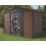 Yardmaster  9' 6" x 6' (Nominal) Apex Shiplap Metal Shed Brown