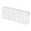 Flomasta 300mm x 785mm 2313BTU White Horizontal 4 Column Radiator