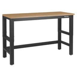 Bunker  Workbench with Hardwood Worktop 1550mm x 610mm x 760-1065mm