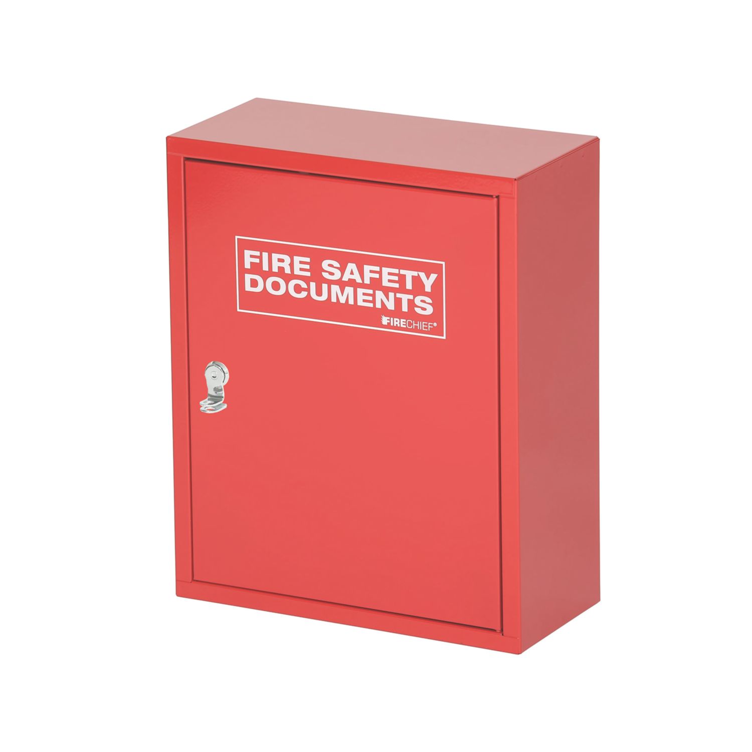 Firechief Seal Latch Fire Document Cabinet 300mm x 140mm x 370mm Red (827FY)