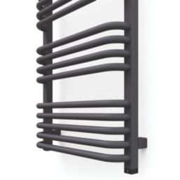 Terma 1580mm x 500mm 2728BTU Dark Grey Curved Electric Towel Radiator