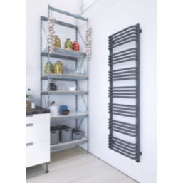 Terma 1580mm x 500mm 2728BTU Dark Grey Curved Electric Towel Radiator