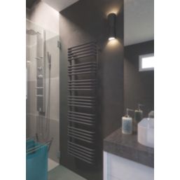 Terma 1580mm x 500mm 2728BTU Dark Grey Curved Electric Towel Radiator