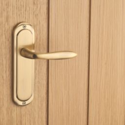 Designer Levers Mocho Fire Rated Latch Lever Door Handle Pair Antique Brass