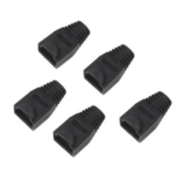 Labgear RJ45 PVC Boots 8mm Black 5 Pack