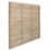 Forest  Single-Slatted  Fence Panels Natural Timber 6' x 6' Pack of 4