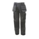 Stanley Austin Work Trousers Grey/Black 40" W 31" L