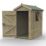 Forest Timberdale 4' 6" x 6' 6" (Nominal) Apex Tongue & Groove Timber Shed with Assembly