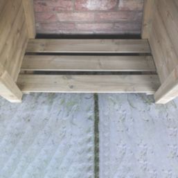 Shire Triangular T&G PT 2' 6" x 1' 6" (Nominal) Timber Log Store