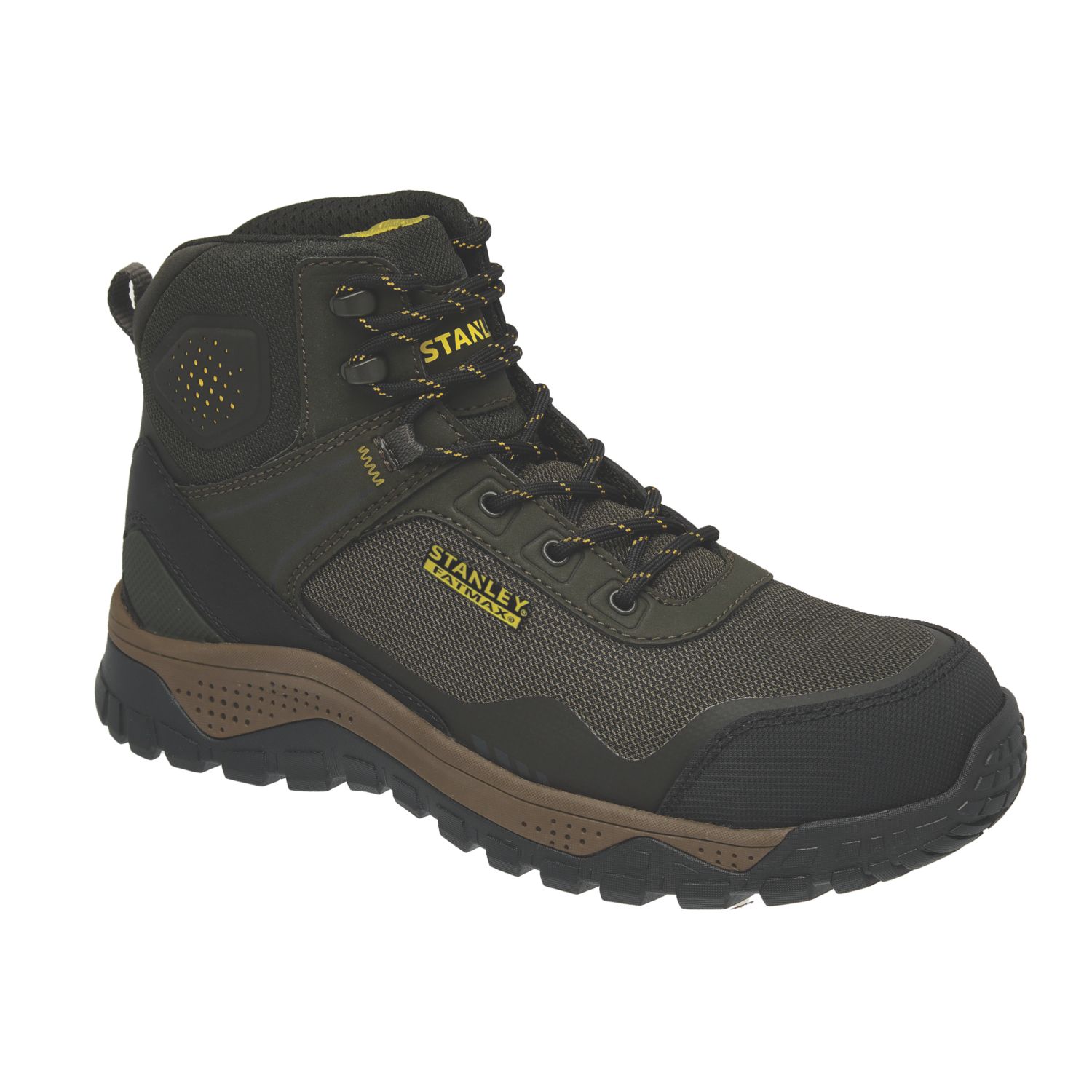 Stanley FatMax Croxley Size 9 Olive Waterproof Steel Toe Cap Safety Boots (827VT)