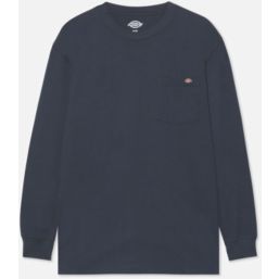 Dickies Pocket Long Sleeve Tee Shirt Navy Small 36" Chest