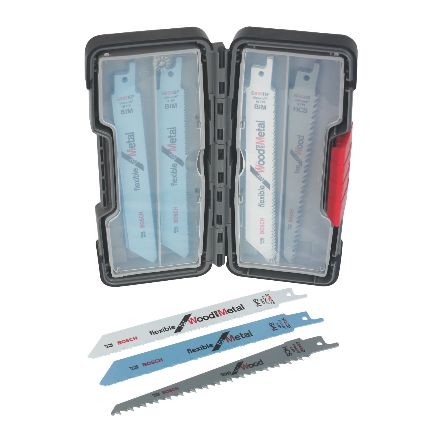 Bosch 2607010902 Multi-Material Reciprocating Saw Blade Set 20 Pieces (827VX)