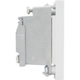 British General  Modular Coaxial TV / FM / DAB Return Socket White
