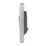 Hager Sollysta WRPS22BSB 10AX 2-Gang 2-Way Light Switch  Brushed Steel with Black Inserts