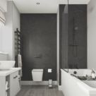 Multipanel Unlipped Bathroom Waterproof Wall Panel  Matt Riven Slate 2400mm x 1200mm x 11mm