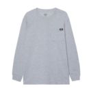 Dickies  Long Sleeve T-Shirt Heather Grey Small 21" Chest