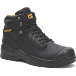 CAT Striver Max S3 Size 10  Black Water-Resistant Steel Toe Cap Safety Boots